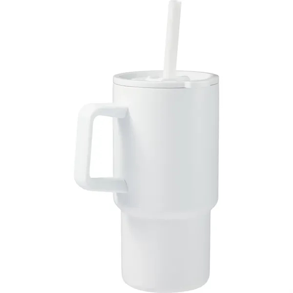 Summit 18oz Recycled Vacuum Insulated Mug w/ Straw... from ASI 66887 PCNA / Bullet