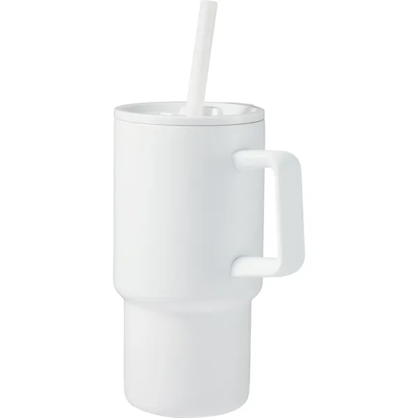 Summit 18oz Recycled Vacuum Insulated Mug w/ Straw... from ASI 66887 PCNA / Bullet