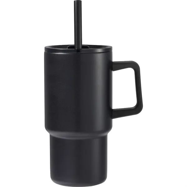 Summit 18oz Recycled Vacuum Insulated Mug w/ Straw... from ASI 66887 PCNA / Bullet