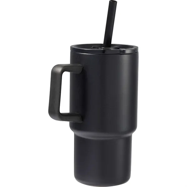 Summit 18oz Recycled Vacuum Insulated Mug w/ Straw... from ASI 66887 PCNA / Bullet