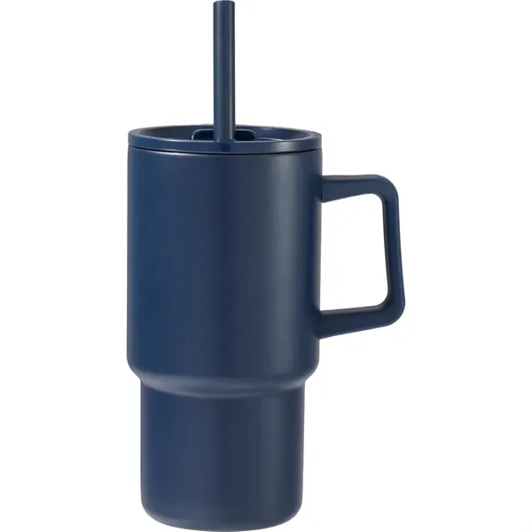 Summit 18oz Recycled Vacuum Insulated Mug w/ Straw... from ASI 66887 PCNA / Bullet