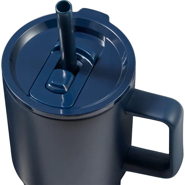 Summit 18oz Recycled Vacuum Insulated Mug w/ Straw... from ASI 66887 PCNA / Bullet