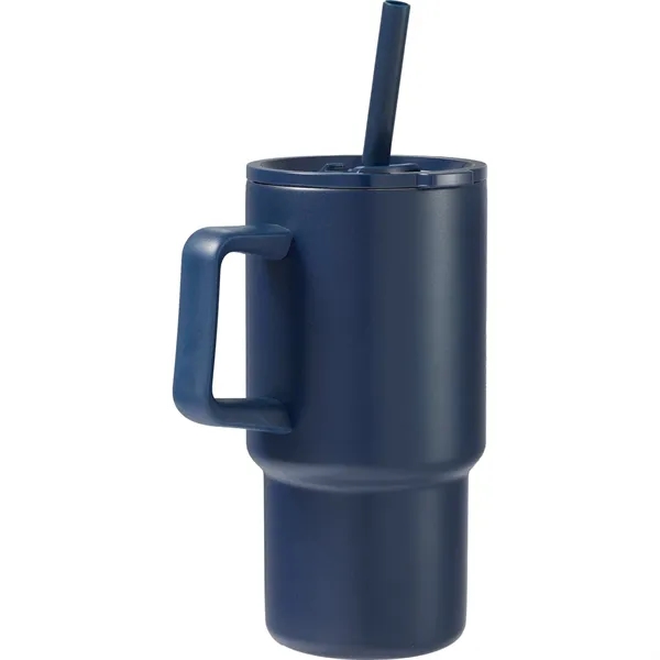 Summit 18oz Recycled Vacuum Insulated Mug w/ Straw... from ASI 66887 PCNA / Bullet