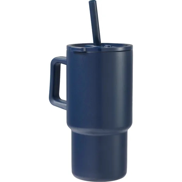 Summit 18oz Recycled Vacuum Insulated Mug w/ Straw... from ASI 66887 PCNA / Bullet