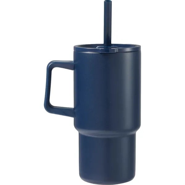 Summit 18oz Recycled Vacuum Insulated Mug w/ Straw... from ASI 66887 PCNA / Bullet
