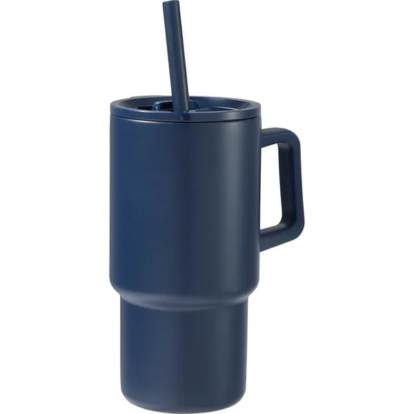 Summit 18oz Recycled Vacuum Insulated Mug w/ Straw... from ASI 66887 PCNA / Bullet