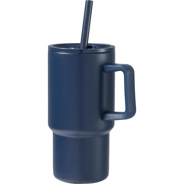 Summit 18oz Recycled Vacuum Insulated Mug w/ Straw... from ASI 66887 PCNA / Bullet