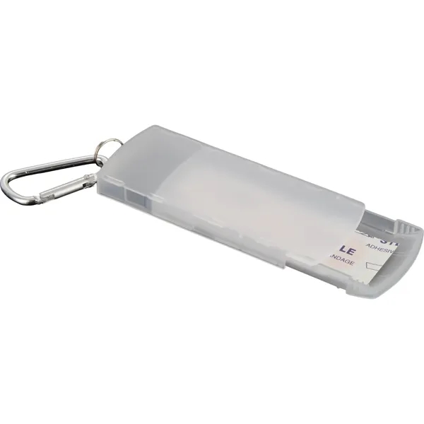 Recycled Bandage Dispenser with Carabiner... from ASI 66887 PCNA / Bullet