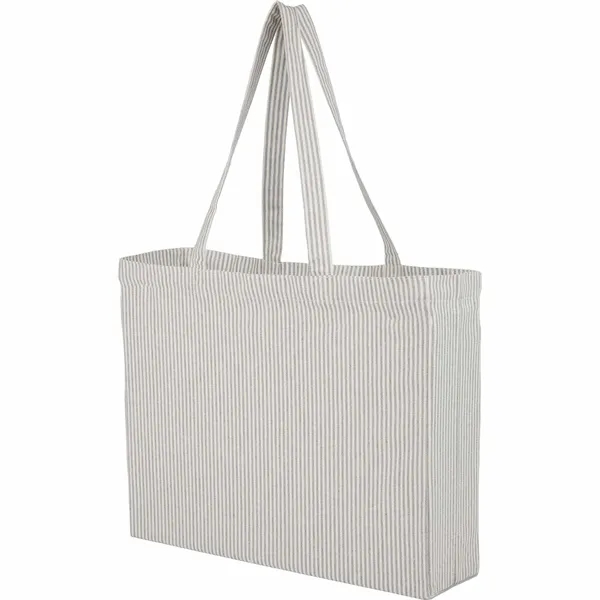 Striped Pacific Recycled Cotton Shopper Tote... from ASI 66887 PCNA / Leeds