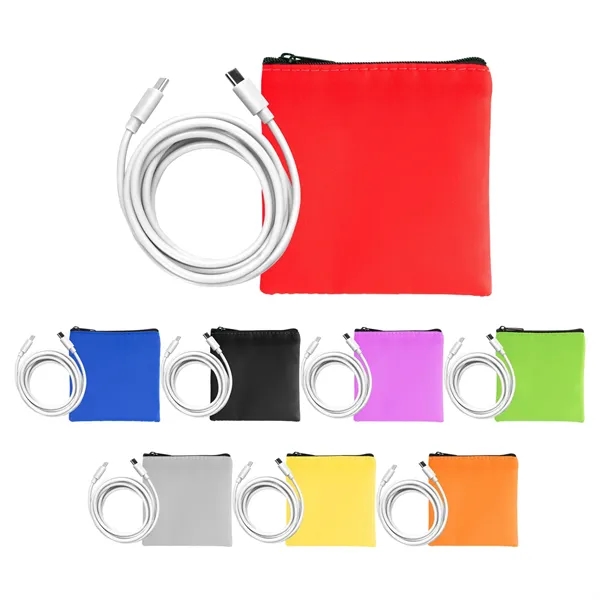 Colorful RPET 6' C to C Cable Set... from ASI 30208 A P Specialties / AP Specialties