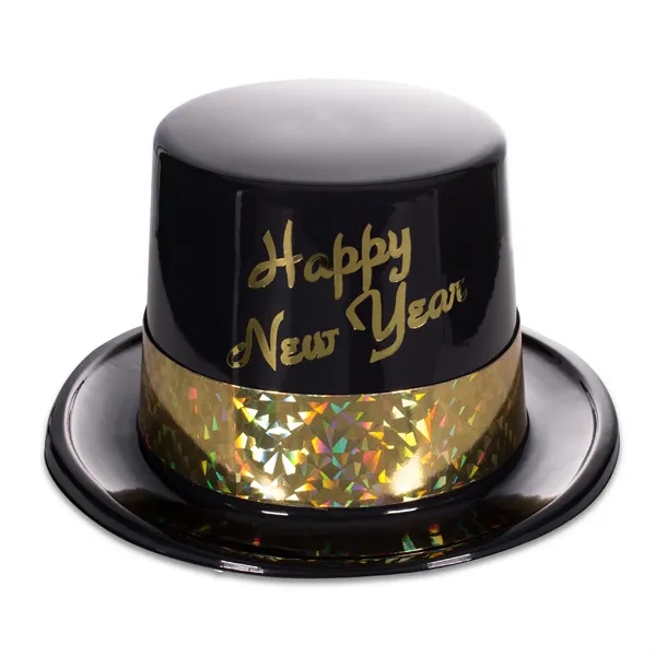 Gold and black colored New Year's Eve party kit for 50... from ASI 42016 Brighter Promotions Inc