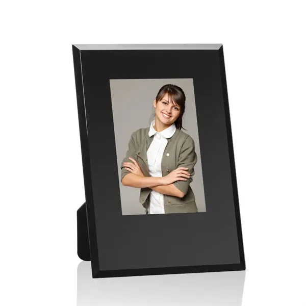 Striking Beveled Crystal Frame features a shimmering gold or silver foil... from ASI 84592 St Regis Group