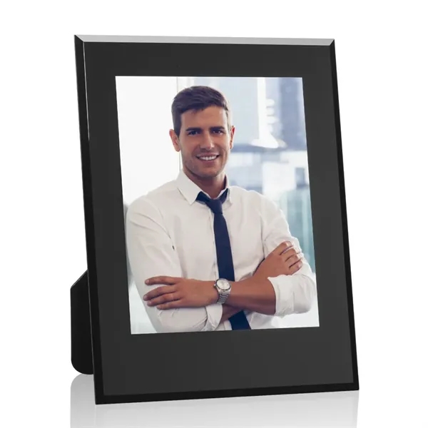 Striking Beveled Crystal Frame features a shimmering gold or silver foil... from ASI 84592 St Regis Group