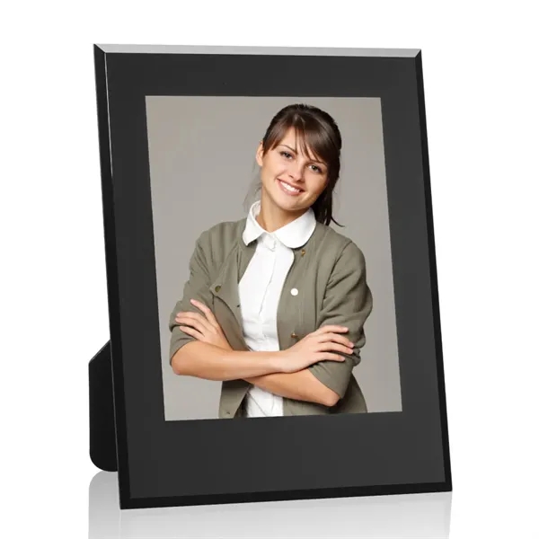 Striking Beveled Crystal Frame features a shimmering gold or silver foil... from ASI 84592 St Regis Group