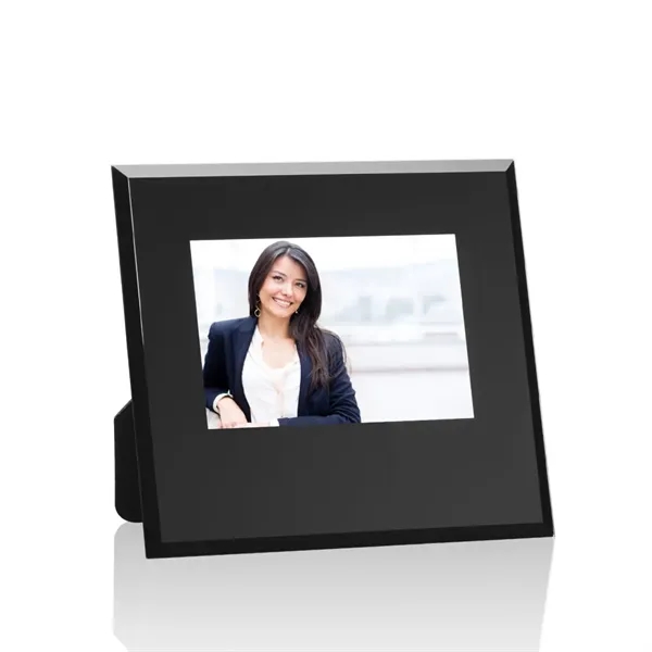 Striking Beveled Crystal Frame features a shimmering gold or silver foil... from ASI 84592 St Regis Group