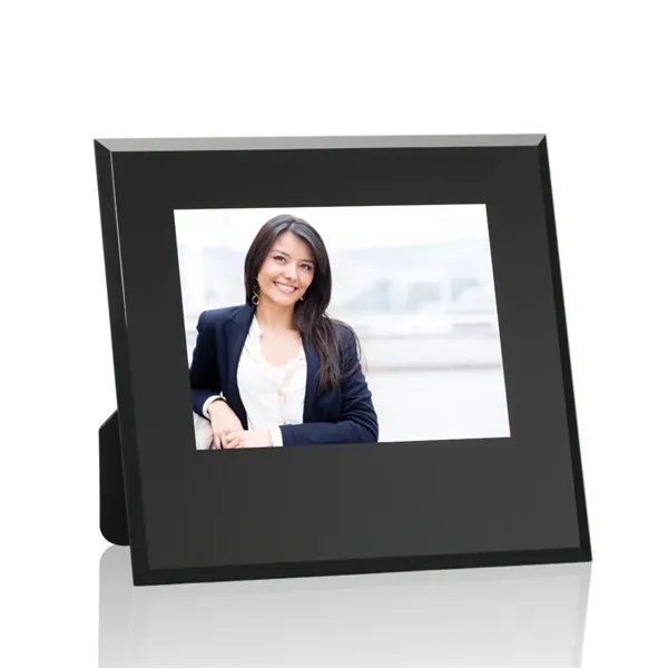 Striking Beveled Crystal Frame features a shimmering gold or silver foil... from ASI 84592 St Regis Group