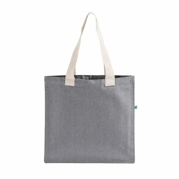 Flat recycled canvas tote with long handles and reinforced seams.... from ASI 67557 LimeLight Ent