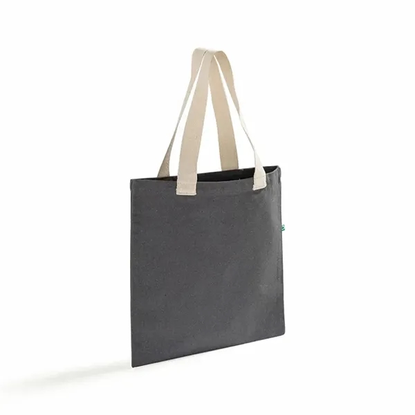 Flat recycled canvas tote with long handles and reinforced seams.... from ASI 67557 LimeLight Ent