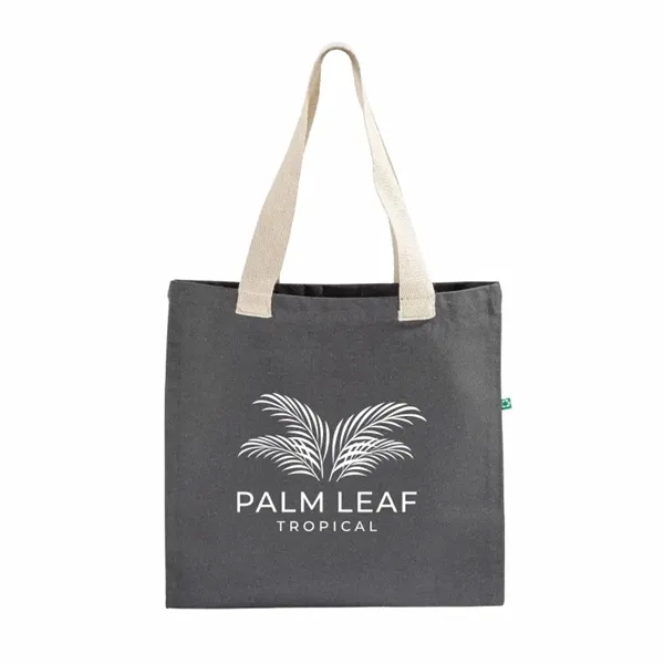 Flat recycled canvas tote with long handles and reinforced seams.... from ASI 67557 LimeLight Ent