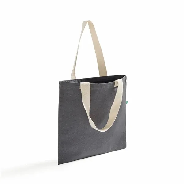 Flat recycled canvas tote with long handles and reinforced seams.... from ASI 67557 LimeLight Ent