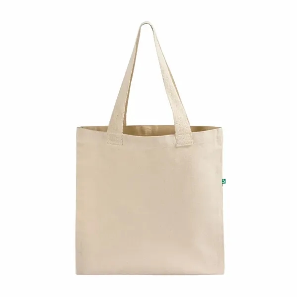 Flat recycled canvas tote with long handles and reinforced seams.... from ASI 67557 LimeLight Ent