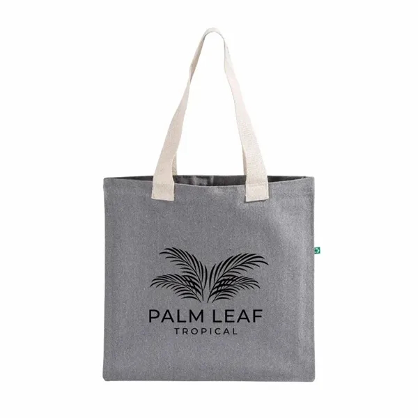Flat recycled canvas tote with long handles and reinforced seams.... from ASI 67557 LimeLight Ent