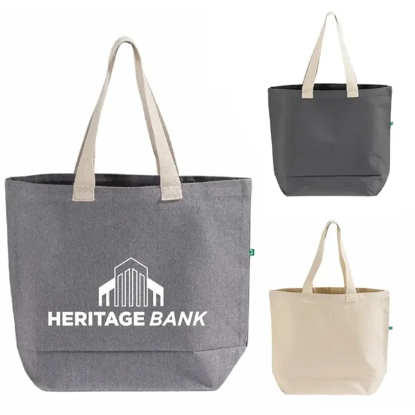 Recycled canvas tote with long handles and reinforced seams... from ASI 67557 LimeLight Ent