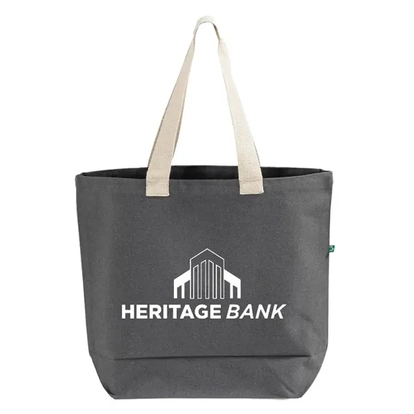 Recycled canvas tote with long handles and reinforced seams... from ASI 67557 LimeLight Ent