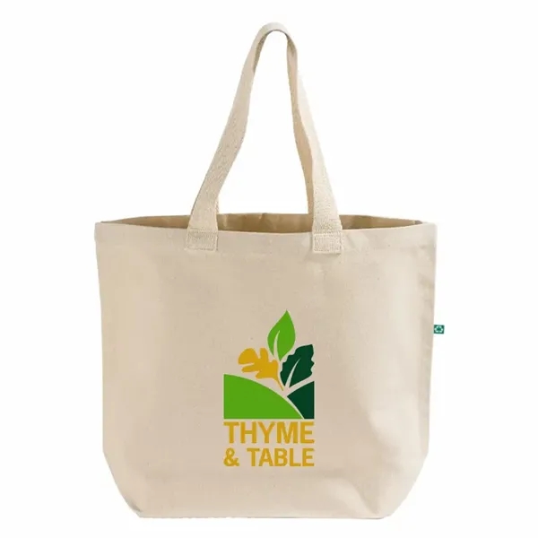 Recycled canvas tote with long handles and reinforced seams... from ASI 67557 LimeLight Ent