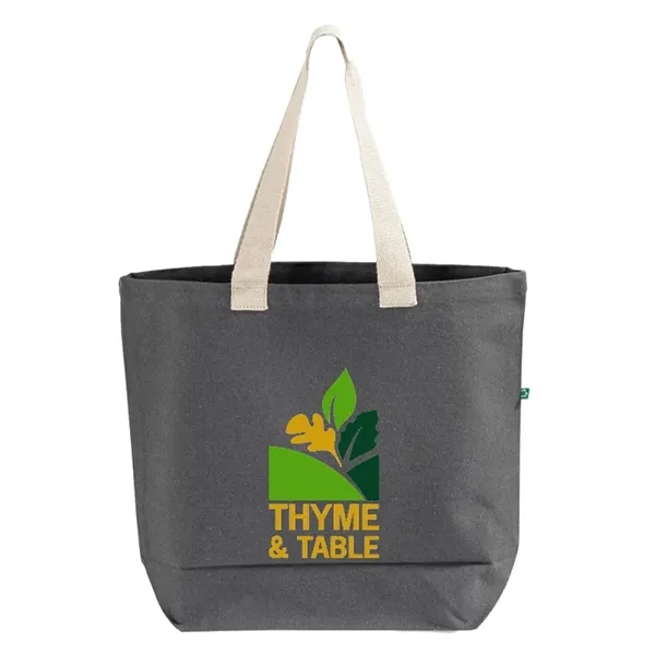 Recycled canvas tote with long handles and reinforced seams... from ASI 67557 LimeLight Ent