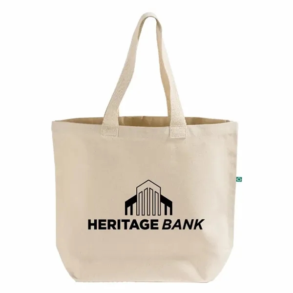 Recycled canvas tote with long handles and reinforced seams... from ASI 67557 LimeLight Ent