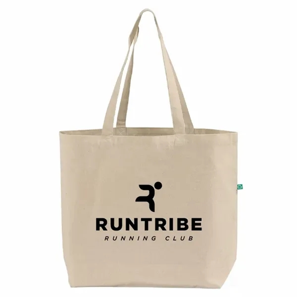 Eco-friendly recycled canvas tote with reinforced seams and fabric handles.... from ASI 67557 LimeLight Ent