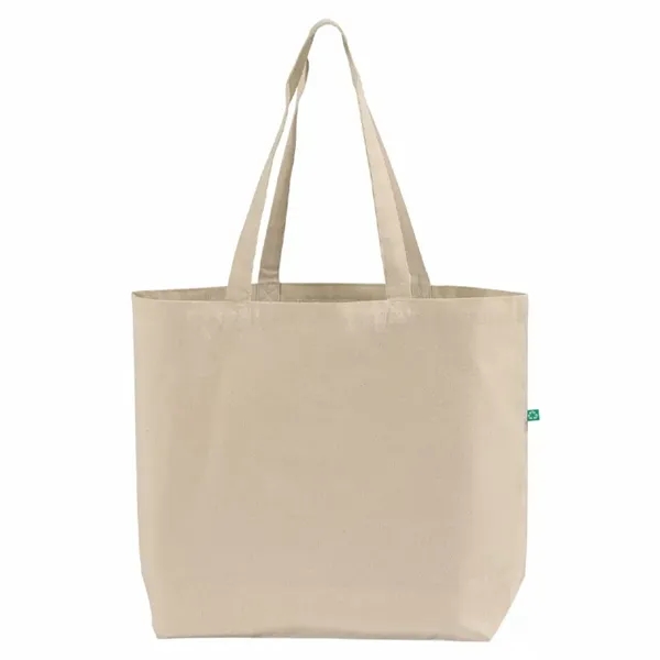 Eco-friendly recycled canvas tote with reinforced seams and fabric handles.... from ASI 67557 LimeLight Ent
