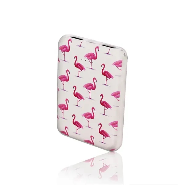 4000 and 5000mAh ABS plastic portable power bank with edge-to-edge woven... from ASI 37218 Athena Promo (tm)