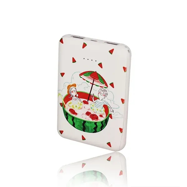 4000 and 5000mAh ABS plastic portable power bank with edge-to-edge woven... from ASI 37218 Athena Promo (tm)