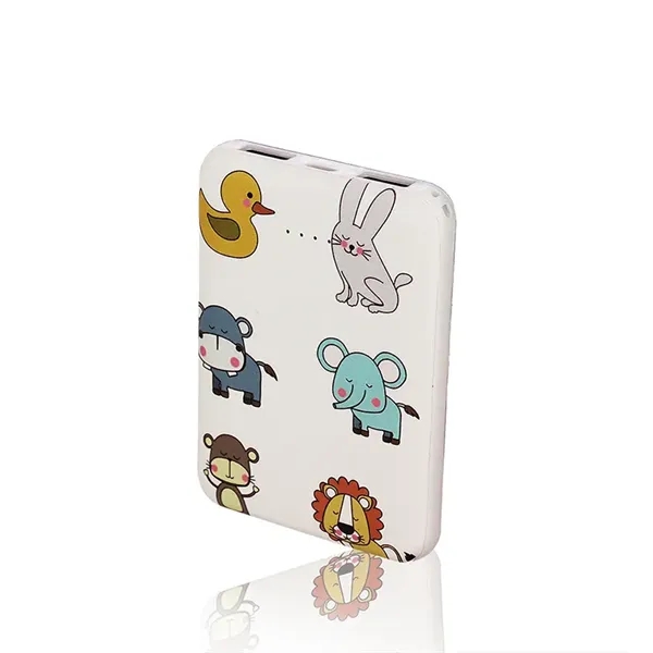 4000 and 5000mAh ABS plastic portable power bank with edge-to-edge woven... from ASI 37218 Athena Promo (tm)