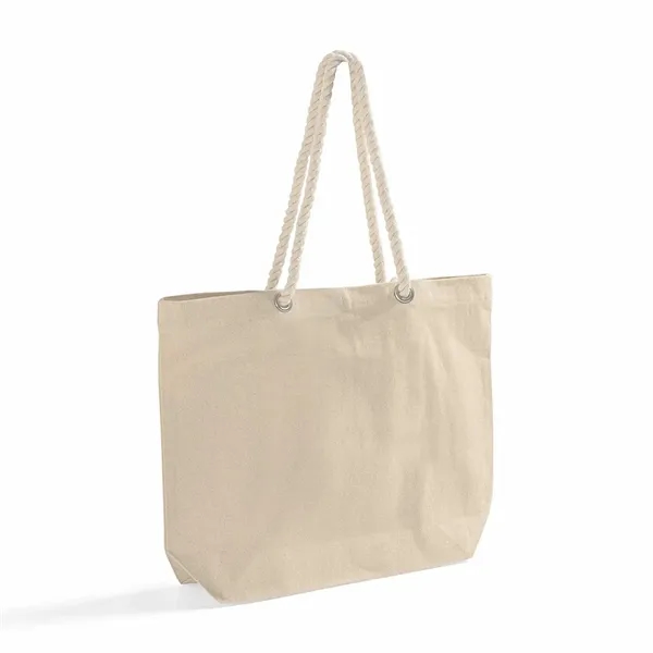 Canvas beach tote with rope handles and zip pocket. Ideal for... from ASI 67557 LimeLight Ent