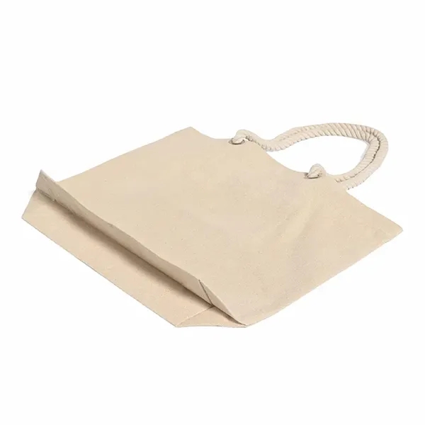 Canvas beach tote with rope handles and zip pocket. Ideal for... from ASI 67557 LimeLight Ent