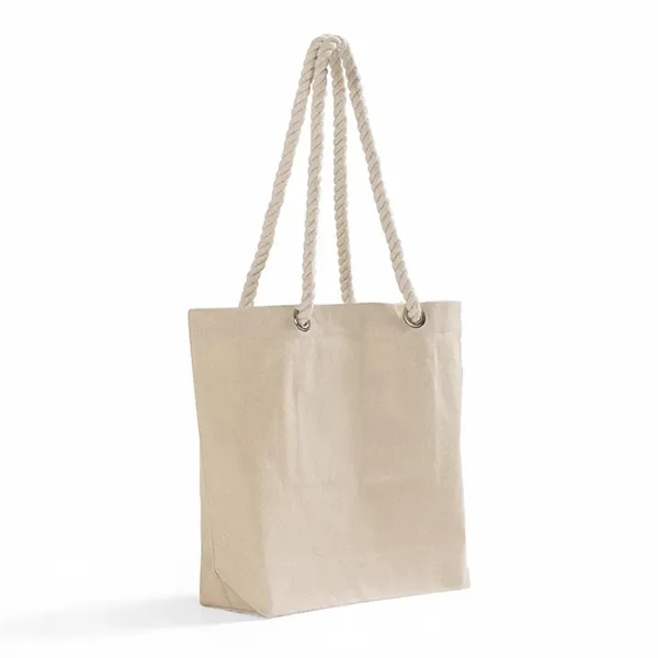 Canvas tote with rope handles and zip pocket. Great for beach,... from ASI 67557 LimeLight Ent