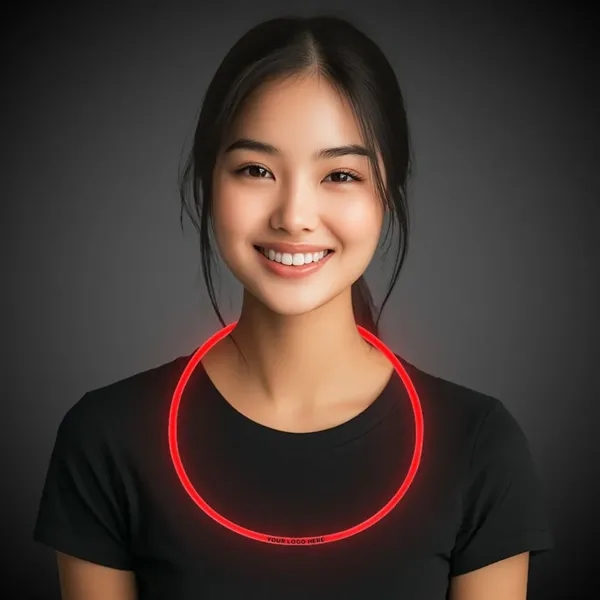 22" glowing necklace available in a variety of vibrant colors.... from ASI 42016 Brighter Promotions Inc