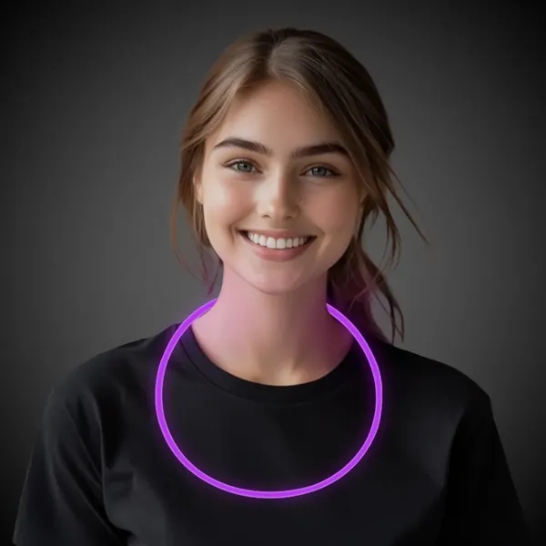 22" glowing necklace available in a variety of vibrant colors.... from ASI 42016 Brighter Promotions Inc