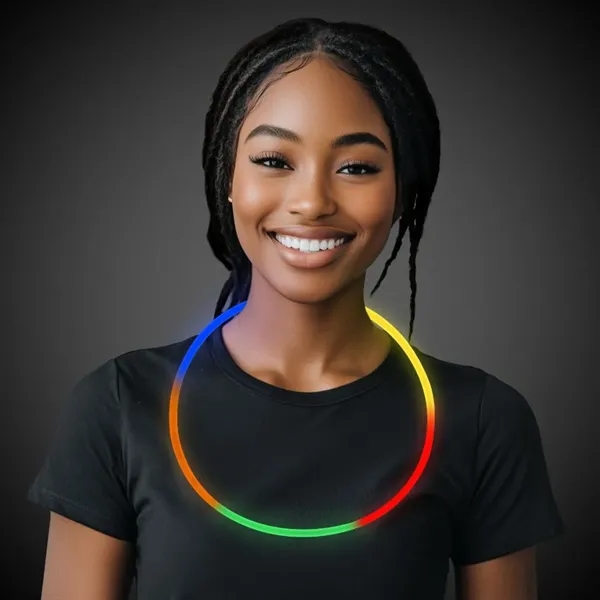 22" glowing necklace available in a variety of vibrant colors.... from ASI 42016 Brighter Promotions Inc