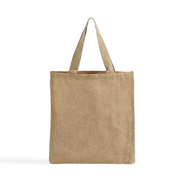 Eco-friendly jute tote with large imprint area. Ideal for events, giveaways,... from ASI 67557 LimeLight Ent / Limelight USA