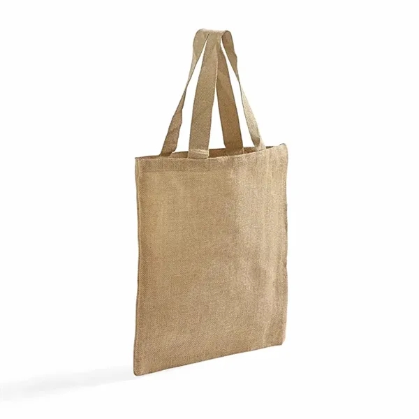 Eco-friendly jute tote with large imprint area. Ideal for events, giveaways,... from ASI 67557 LimeLight Ent / Limelight USA