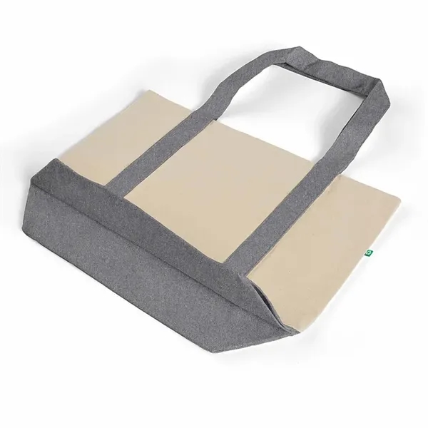 Eco-friendly recycled cotton tote with front pocket and wide handles. Ideal... from ASI 67557 LimeLight Ent