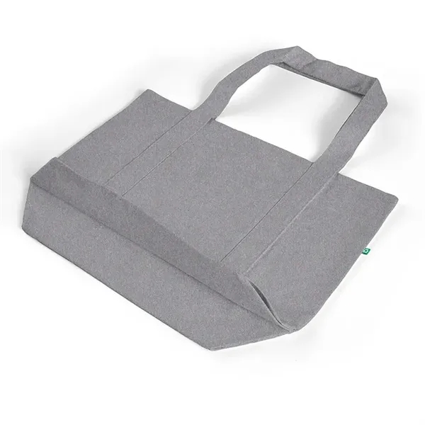 Eco-friendly recycled cotton tote with front pocket and wide handles. Ideal... from ASI 67557 LimeLight Ent