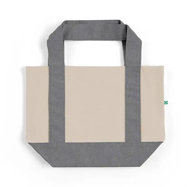 Eco mini tote made from recycled canvas with front pocket and... from ASI 67557 LimeLight Ent
