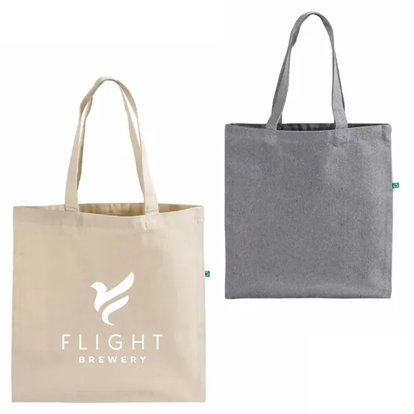 Eco-friendly 10 oz recycled canvas tote with long handles and reinforced... from ASI 67557 LimeLight Ent
