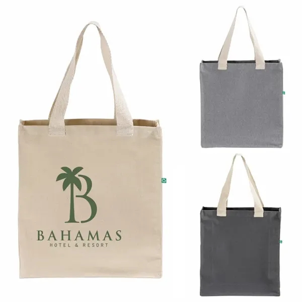 Heavy recycled canvas tote with reinforced seams. Perfect for daily use,... from ASI 67557 LimeLight Ent