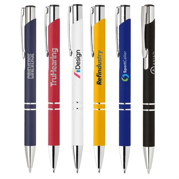 Rubber Finish Click Action Ballpoint Pen... from ASI 31517 Admart Products / Admart Line